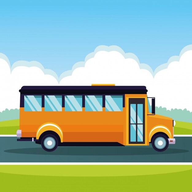 Школьный автобус мимо мультфильма