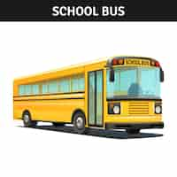 Free vector school bus