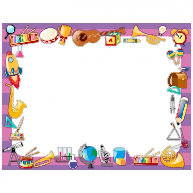 मुफ़्त वेक्टर school frame design