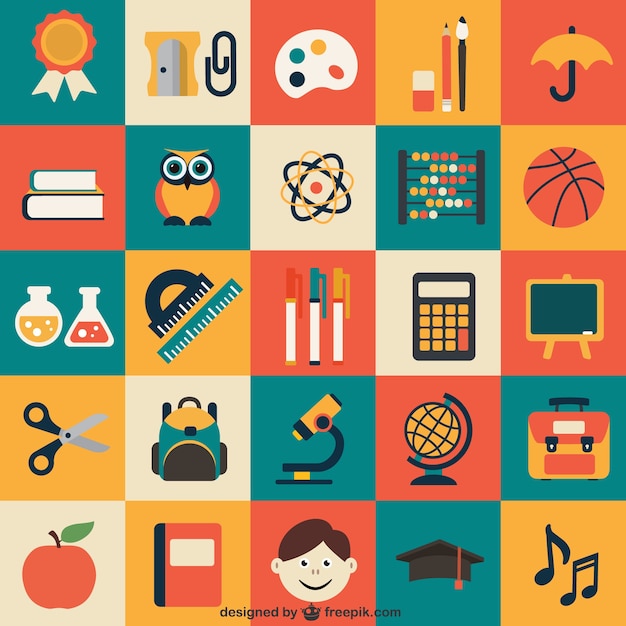 School icons pack