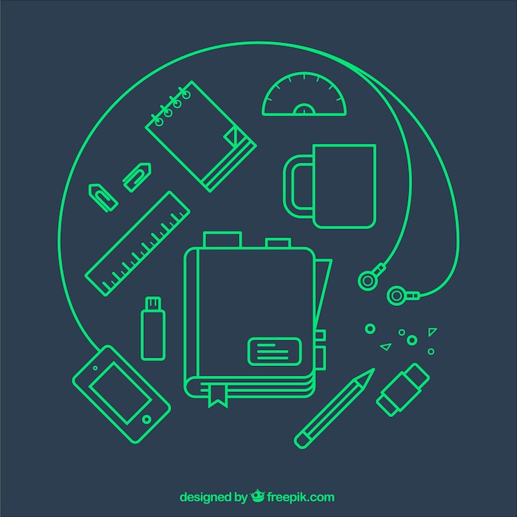 Free Vector school icons