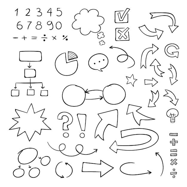 Бесплатное векторное изображение Школьные инфографические элементы с красочными маркерами