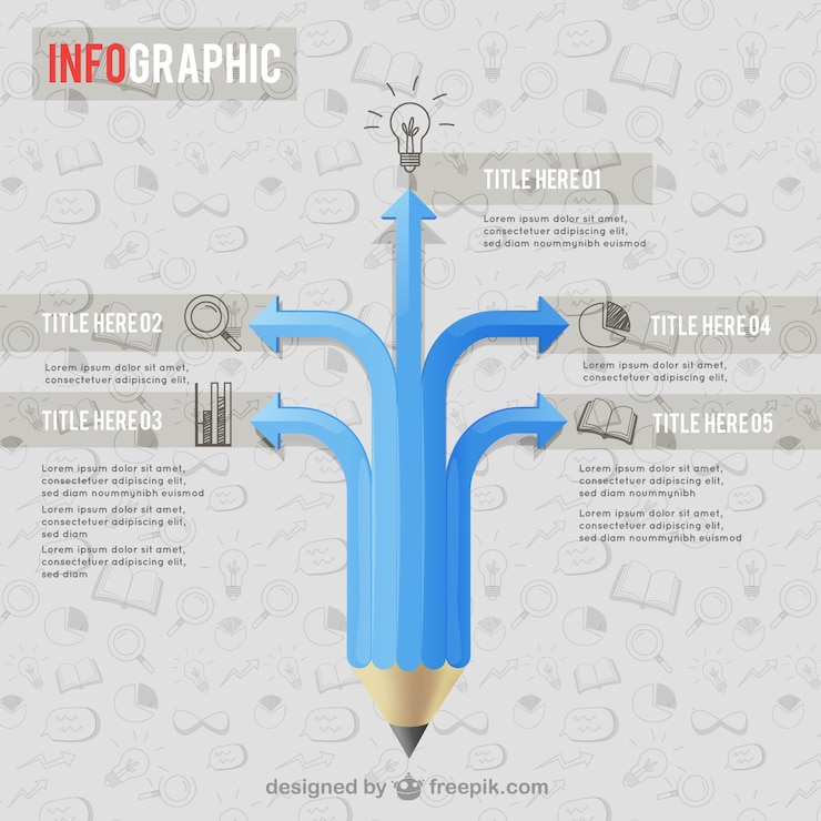 Free Vector school infographic template