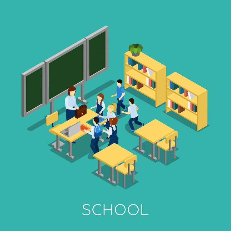 Free Vector school and learning illustration