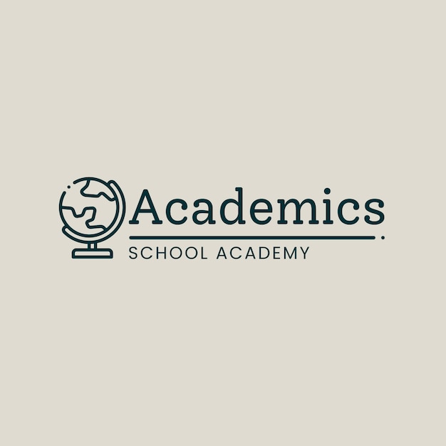 Free vector school logo template