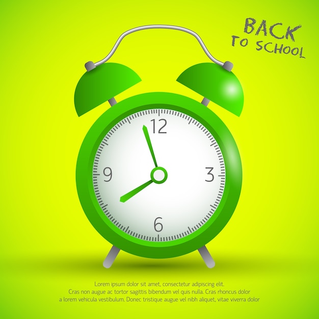 Free vector school time template