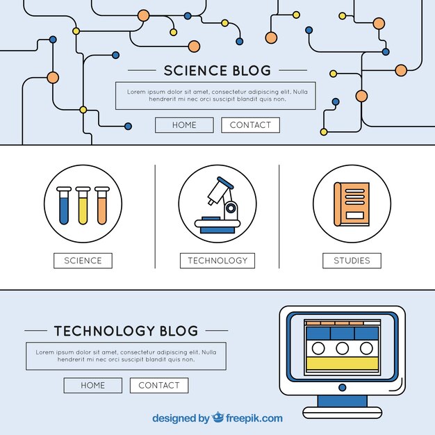 과학 블로그 템플릿