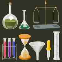 Free vector science equipment