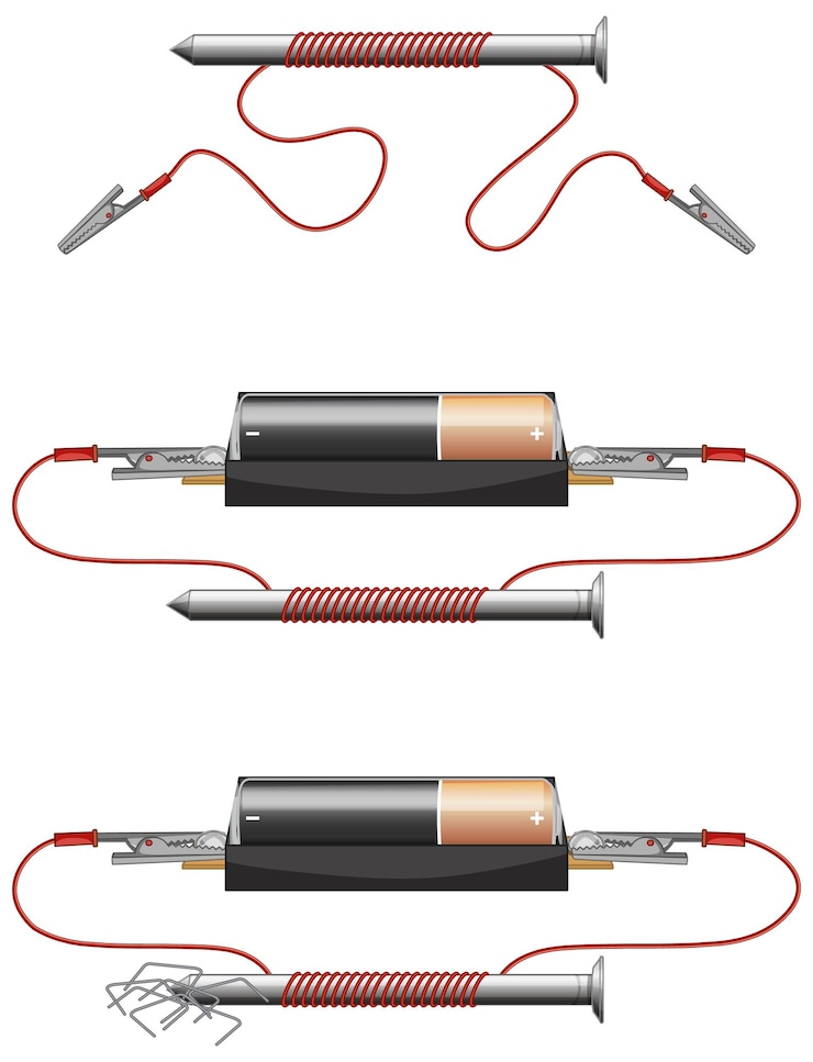 Free Vector science experiment of circuits
