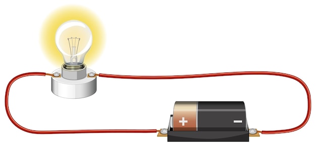 Science experiment of electric circuit