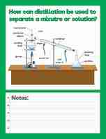 Free vector science experiment log worksheet