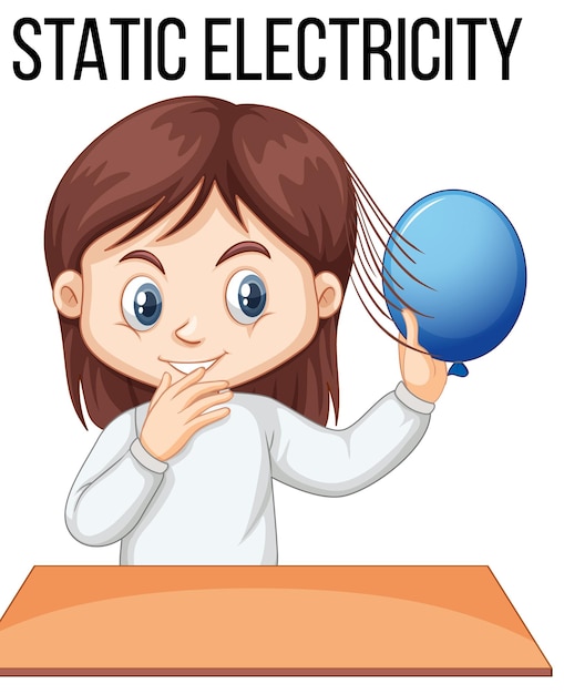 Science experiment with static electricity