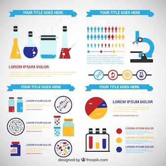 Science infographics template