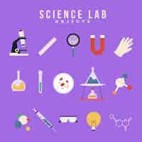 Free vector science lab objects