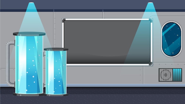 Science laboratory room for chemical experiments