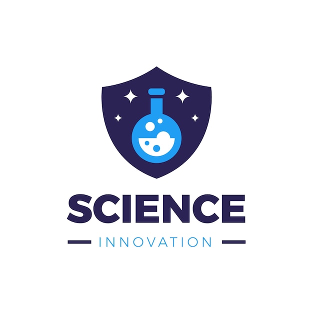 Free vector science  logo template design