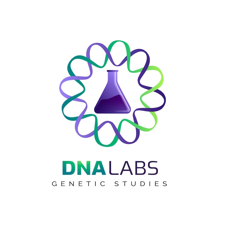 Free Vector science logo template design