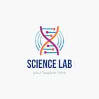 Free vector science logo template design