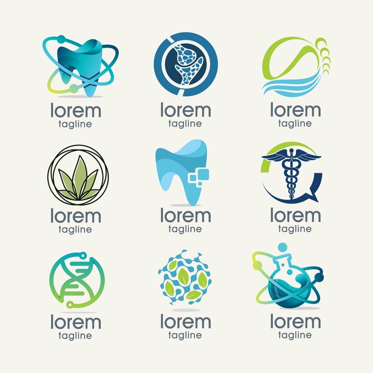 Science logo templates collection