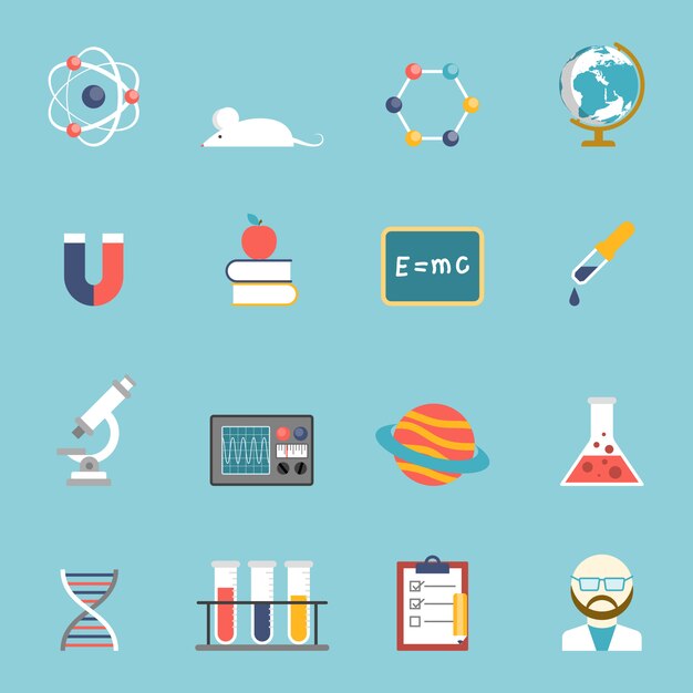 Science And Research Icon Set 