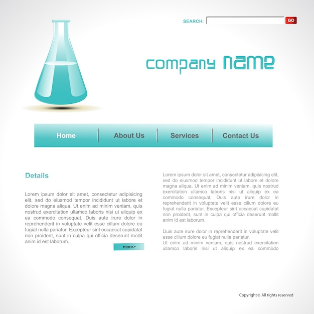 Science web template