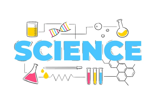 Free vector science word style