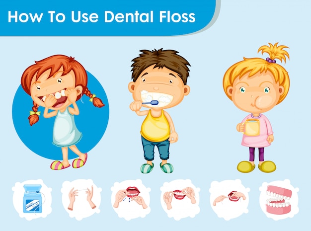 Бесплатное векторное изображение Научная медицинская инфографика стоматологической помощи детям