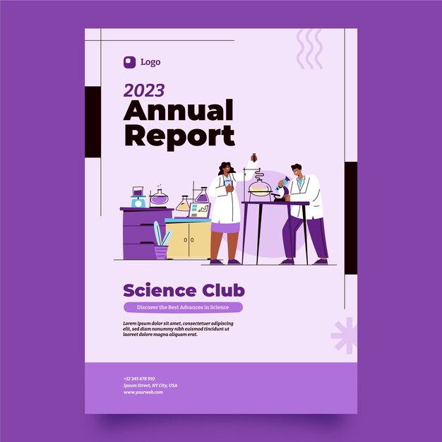 Scientific research annual report template