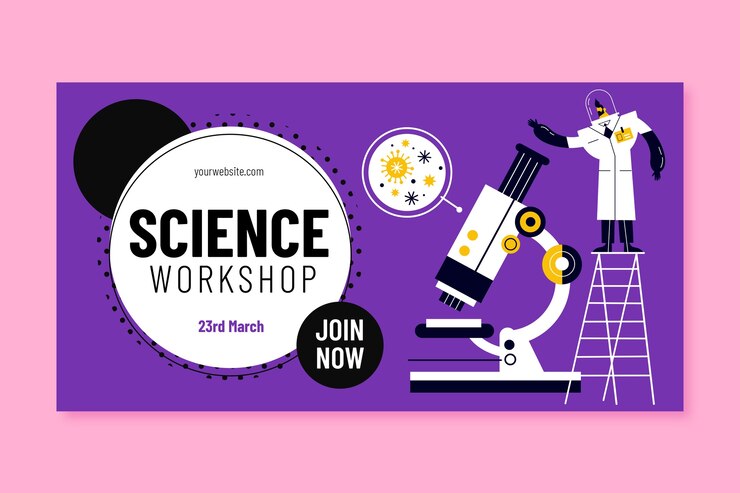 Free Vector scientific research facebook post template