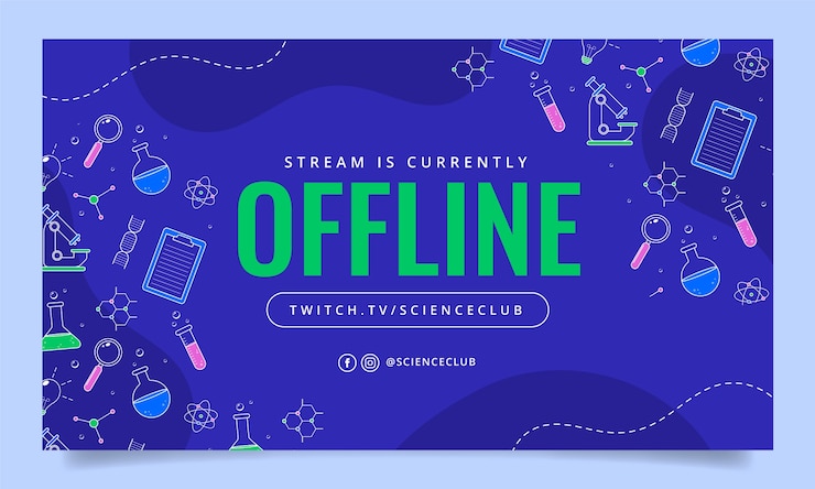 Free Vector scientific research twitch background