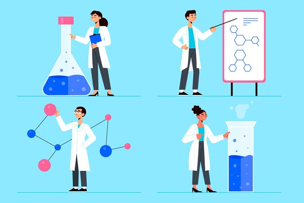 科学者の作業コンセプト