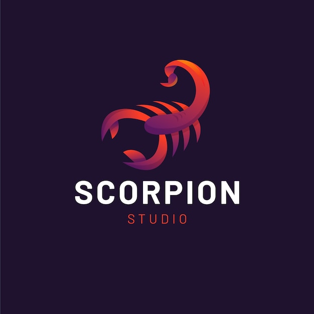 Scorpion branding logo template