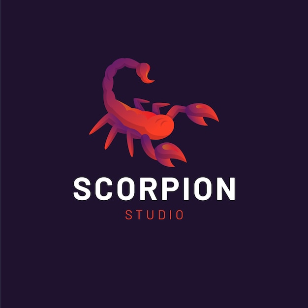 Шаблон логотипа брендинга scorpion