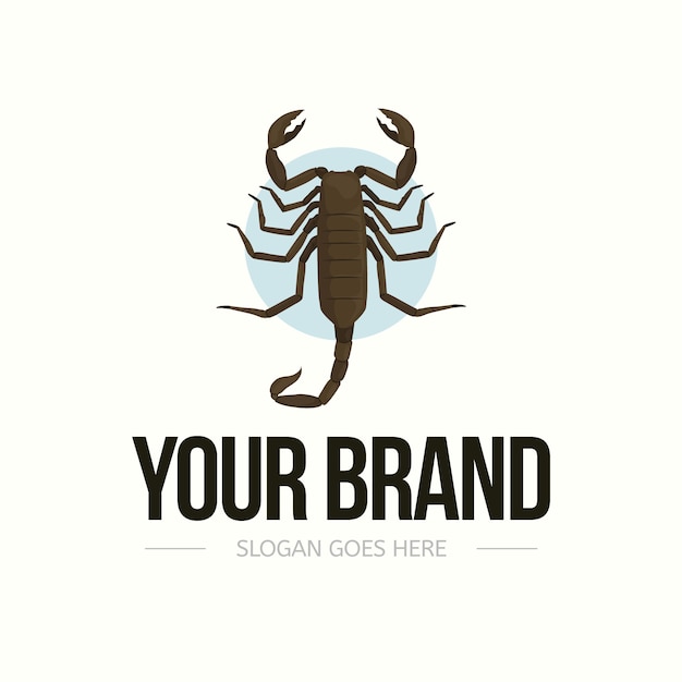 Scorpion branding logo template