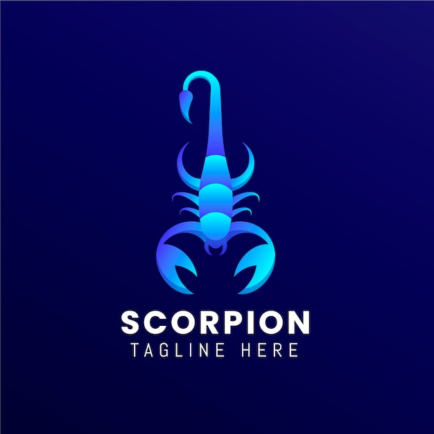 Шаблон логотипа брендинга scorpion