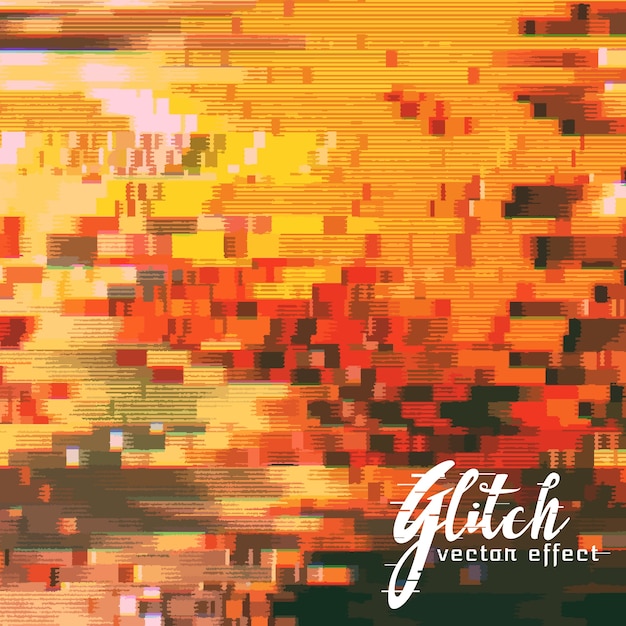 Free vector scrambled glitch effect background