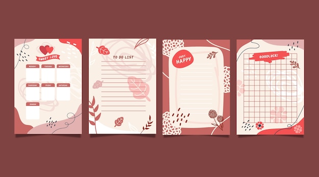 Free vector scrapbook notes & cards collection