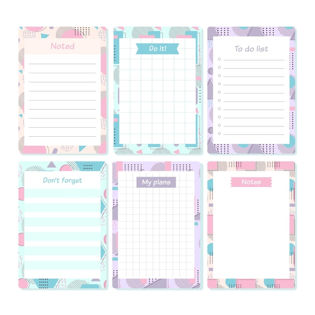 Free vector scrapbook notes & cards