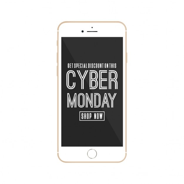 Free vector screen, cyber monday