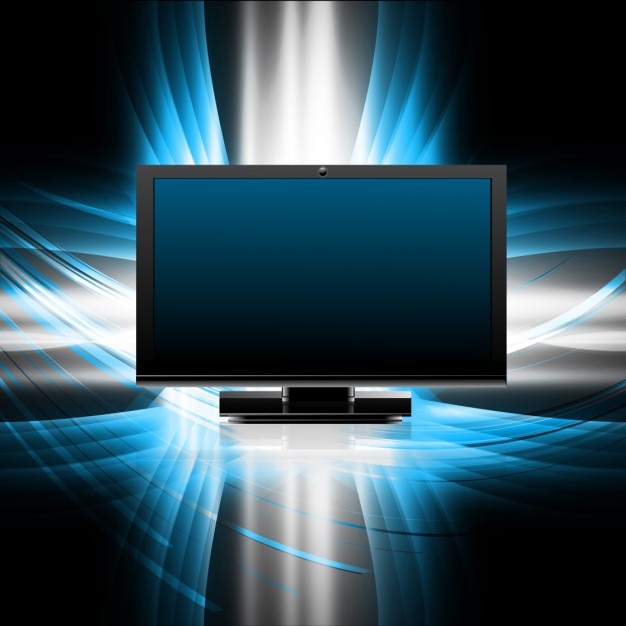 Free Vector screen on modern background