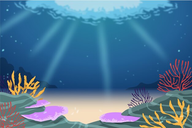 Under the sea background for video conferencing