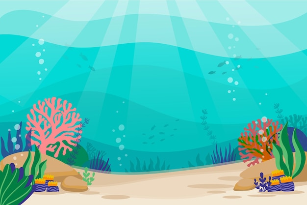 Under the sea background for video conferencing