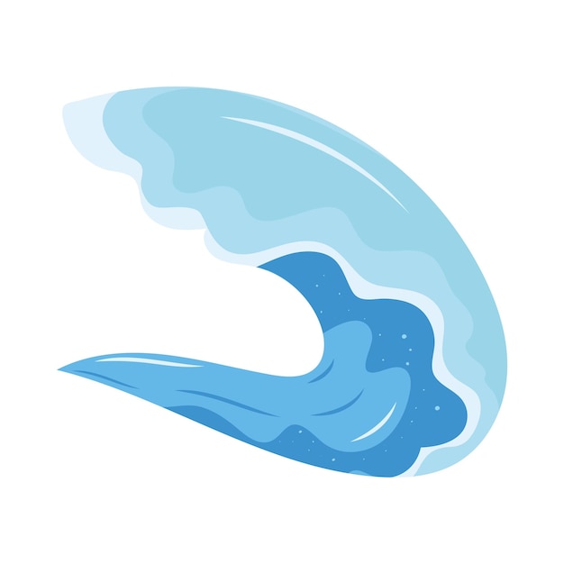 Free vector sea blue wave