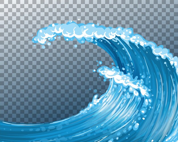 sea giant waves transparent background