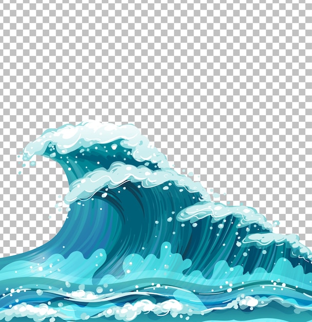 Free vector sea giant waves