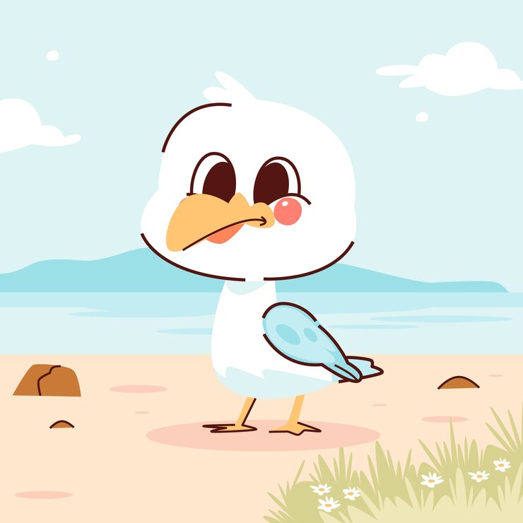 Free Vector sea life cartoon illustration