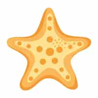 Free vector sea life starfish