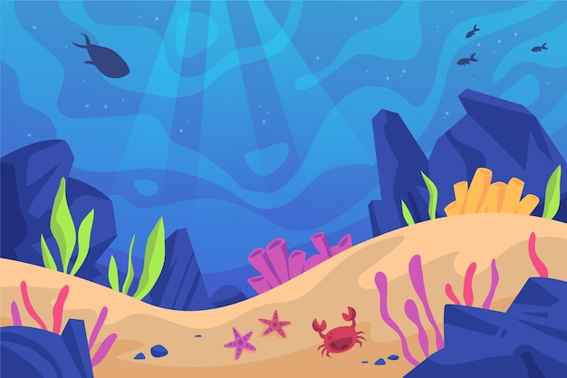 Under the sea wallpaper for video conferencing