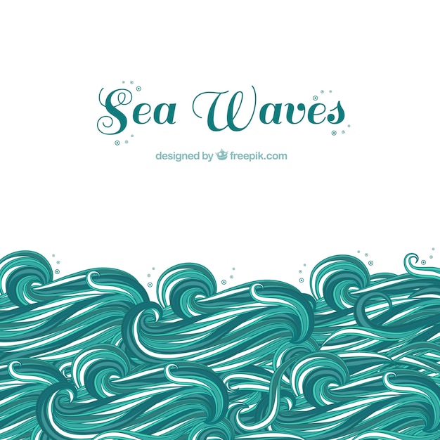 Free vector sea waves