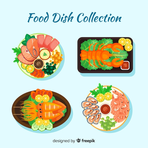 Seafood dishes pack